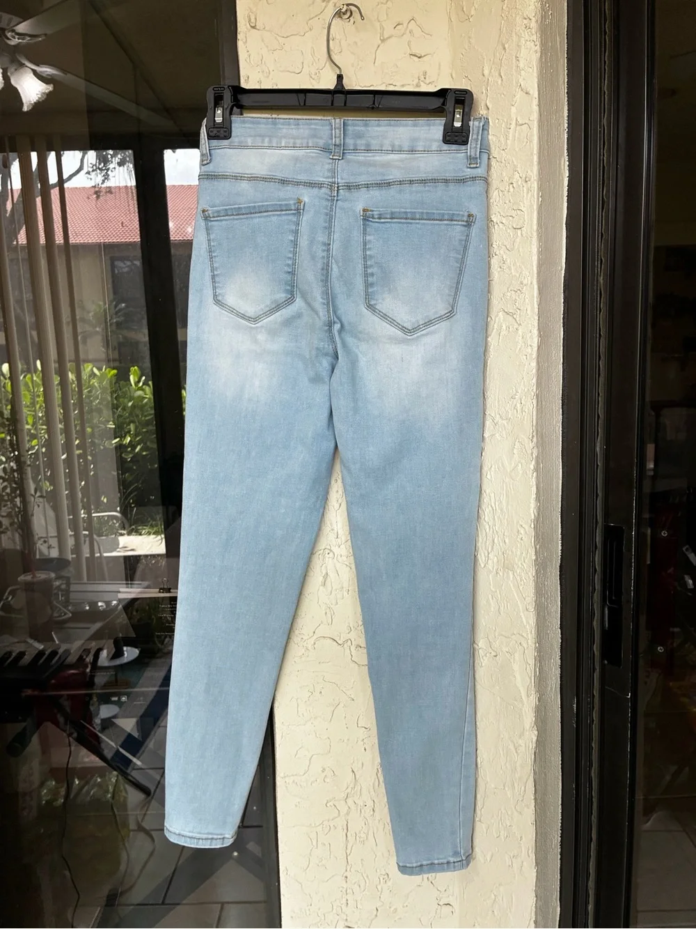 Fashion Nova Light Blue High-Rise Slim Jeans WOMANS - Picture 4 of 4